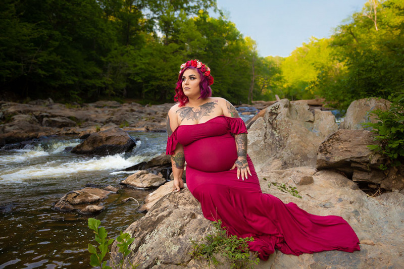 Pregnancy-Photos-at-Eno-River-State-Park