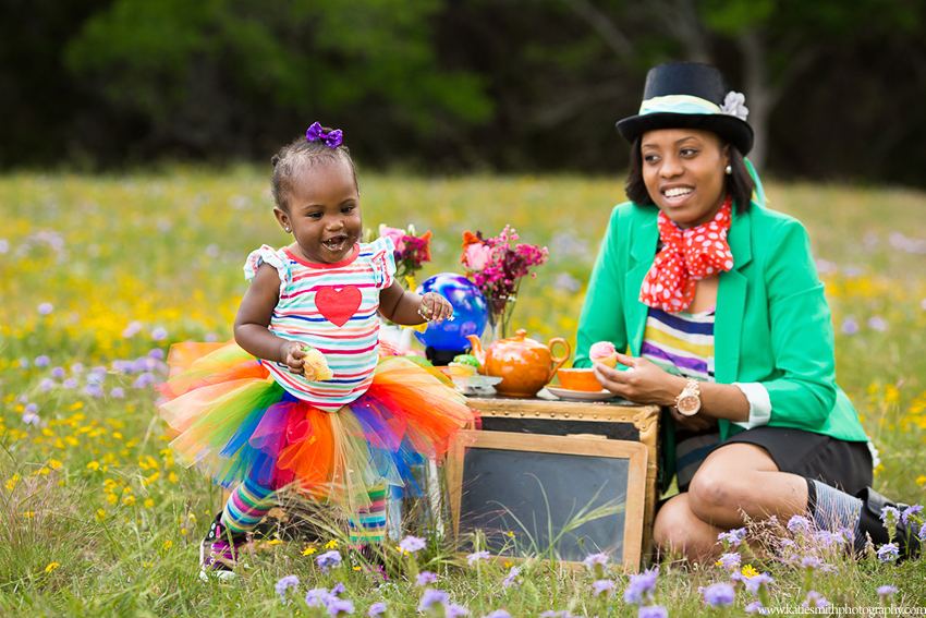 Fun Colorful Family Portraits