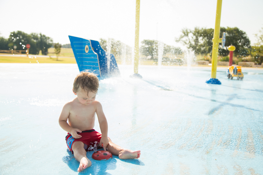 Toddler Boy and Water