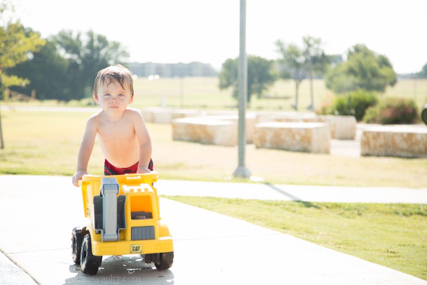 Boy with Dumptruck