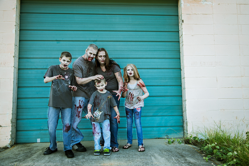 Zombie Family Portrait