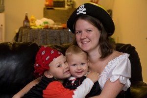 Katie as a pirate