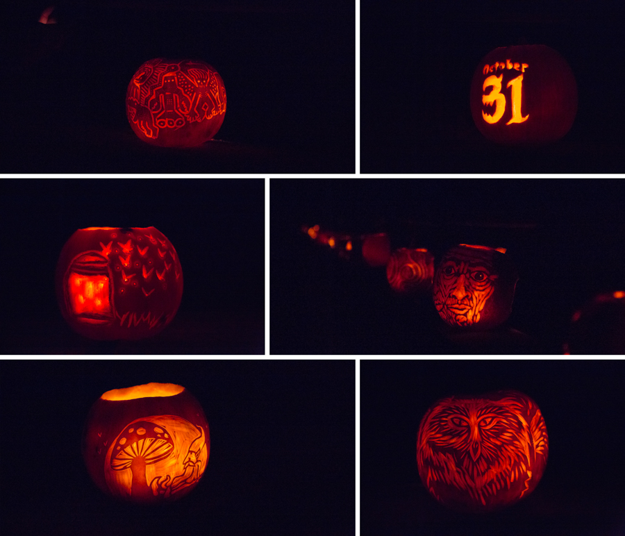 Pumpkins on Bynum Bridge