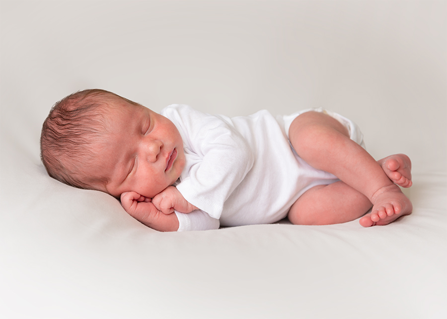 Sleeping Newborn Portrait by Burlington NC Photographer